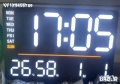 LED стенен часовник X6636 с време,седмица,температура,влажност+дистанц, снимка 1