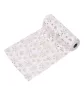 Коледен декоративен плат, Снежинки, Бял, 2,5mx24cm, снимка 1