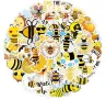 50 бр пчела пчели стършел самозалепващи лепенки стикери за украса декор картонена торта и др, снимка 7