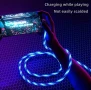 Светещ 3-в-1 USB Кабел 40W – Бързо Зареждане за iPhone, Type-C, Micro USB, снимка 2
