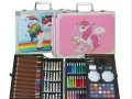 ПРОМО!!!Детски комплект за рисуване GALAXIA®, 145 части, Метална кутия, снимка 18