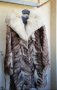 Луксозно дамско палто от естествен косъм Лисица , снимка 1 - Палта, манта - 34416896