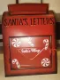 Метална коледна кутия "Santa's letters"  с отваряща се вратичка, снимка 5