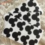 Мики Маус черни етикети самозалепващи лепенки за стена чаши парти декор и др , снимка 1