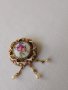  Дамска брошка перли и порцелан, снимка 10