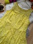 Жълта дантелена рокля, снимка 2