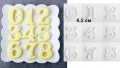 сет 6,5 см цифри числа извивки пластмасови форми резци фондан тесто бисквитки