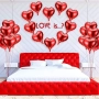 Големи фолиеви балони сърца 54см, снимка 3