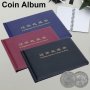 Кожен класьор албум с капачета за 240 монетни пари книга колекция за събиране на монети подарък за с, снимка 17