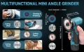 Мини Акумулаторен Ъглошлайф (Ръчна Шлайфмашина) с две батерии и кутия, снимка 10