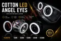 Лед Рингове Cotton LED Angel Eyes LED Рингове за Фарове 70мм 80мм 90мм 95мм 100мм Комплект , снимка 1
