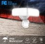 ZOFO LED прожектор със сензор за движение, 4000LM, 5000K, 35W мощен външен прожектор с 2 лампи, снимка 2