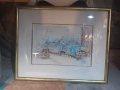 Картина, пастел, 'Пирея', подписана, датирана, снимка 7