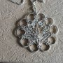 Стар сребърен синджир с висулка филигран (160), снимка 6