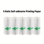 Хартия за мини Bluetooth принтер без мастило-печат на скици,снимки,текст и етикети, снимка 7