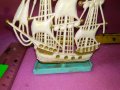 ШХУНА ПЛАТНОХОД ВЕТРОХОД СТАРО ДЕКОРАТИВНО БАКЕЛИТОВО КОРАБЧЕ За КОЛЕКЦИЯ ТЕМАТИЧЕН ИНТЕРИОР 42886, снимка 7
