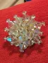 РАЗКОШНА ПОЗЛАТЕНА МЕДНА БРОШКА с ЮВЕЛИРНО ФАСЕТИРАН БОХЕМСКИ КРИСТАЛ 44737, снимка 11