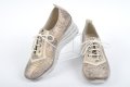 Бежови дамски обувки на платформа от естествена кожа, снимка 2