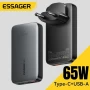 Зарядно Essager ES-CD46 ABS, GaN, 65W, Dual USB-C/USB-A, снимка 1