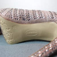 Graceland дамски обувки на висок ток с метални пайети по тях, снимка 7 - Дамски обувки на ток - 40180220