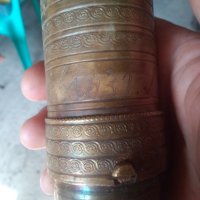 Османска бронзова мелничка за подправки, снимка 5 - Антикварни и старинни предмети - 41328965