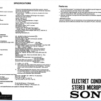 Stereo Кондензаторен микрофон Sony ecm-999, снимка 5 - Микрофони - 36143221