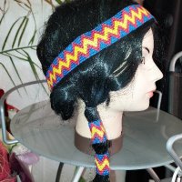  Черна перука на две опашки за парти, снимка 2 - Аксесоари за коса - 42699252