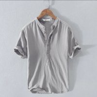 Мъжки ленени ризи. , снимка 4 - Ризи - 41575315
