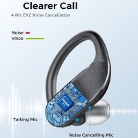 Безжични слушалки QXQ Q32, спортни Bluetooth 5.1 с микрофон, снимка 6 - Bluetooth слушалки - 41772337