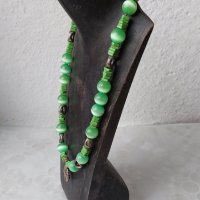  гердан колие  накит бижу, зелен цвят, снимка 5 - Други - 42456883