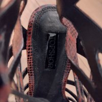 Сандали на ток Topshop, естествена кожа , снимка 5 - Дамски обувки на ток - 41341879