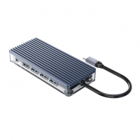 Orico докинг станция Type-C Docking Station PD 3.0 100W - HDMI, Type-C, USB3.0, LAN, SD, VGA, Audio , снимка 3 - Кабели и адаптери - 36036185