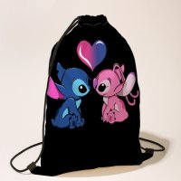 Модна детска раница с шнур Stitch, 10цвята - 023, снимка 8 - Раници - 39805794