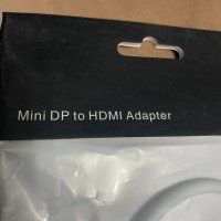 Преход - Mimi DP( дисплей порт) към HDMI, снимка 3 - Друга електроника - 35917452