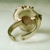 сребърен пръстен с розов кварц - ръчна изработка, бутиков модел, снимка 5 - Пръстени - 39407588