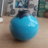 керамична вазичка, дизайнерска, от Осло, снимка 3 - Вази - 40222825
