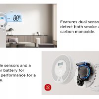 Безжичен взаимосвързан комбиниран детектор за дим и CO X-Sense SC07-W/LCD дисплей/10-годишна батерия, снимка 8 - Други - 40102256