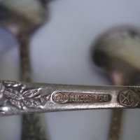 Комплект руски посребрени прибори, снимка 8 - Антикварни и старинни предмети - 38762753