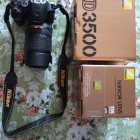 Фотоапарат Nikon D3500 + обектив Nikon 18-140mm VR, снимка 1 - Фотоапарати - 35865418
