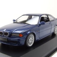 BMW 3er E46 Coupe 1999 - мащаб 1:43 на Maxichamps моделът е нов в PVC дисплей-кейс, снимка 10 - Колекции - 44475169