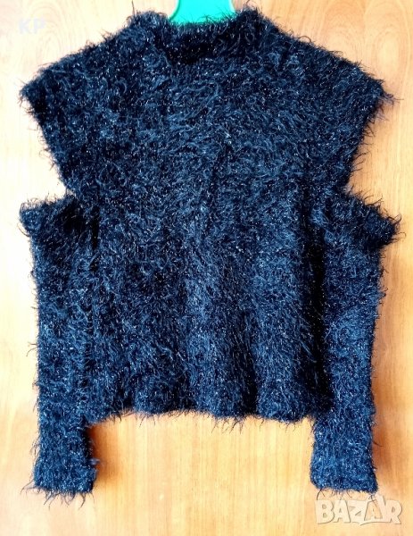 Ефектен топ с блестящи нишки с отделни ръкави , снимка 1