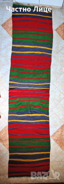 Автентична Старинна Сто Годишна Двулицева Вълнена Черга 1920те г, снимка 1