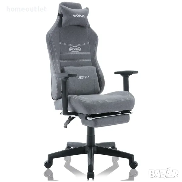 ПРОМОЦИЯ Ергономичен геймърски стол WOTSTA HH-311-LIGHT GRAY, снимка 1