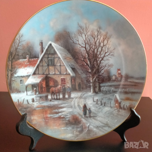 Порцелан чиния Tirschenreuth Feldkamp Germany Limited Edition 1994 6816A, снимка 1