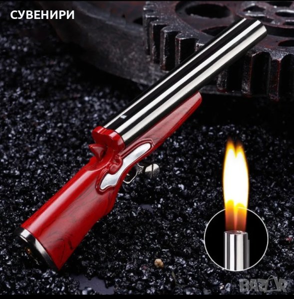 Газова запалка с формата на ловджийска пушка, снимка 1