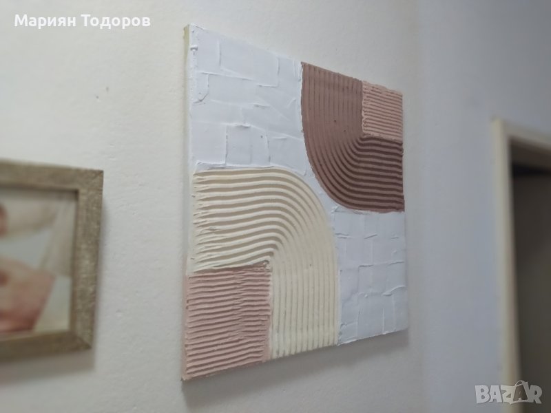 Декоративно пано, ръчна изработка 40х40 см., снимка 1