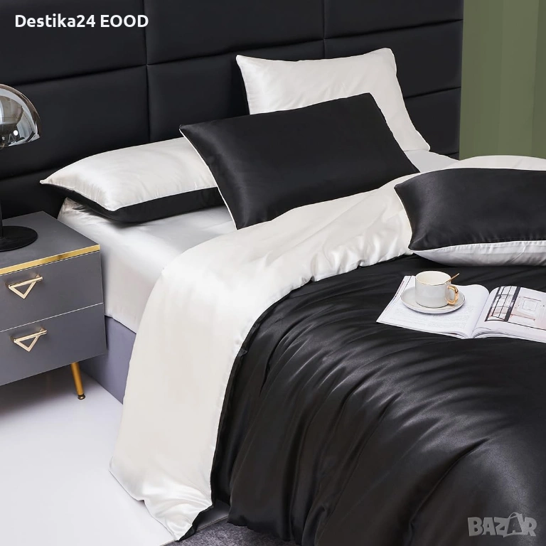 Сатенена завивка тип плик 240х260 см с 2 калъфки 65х65, снимка 1