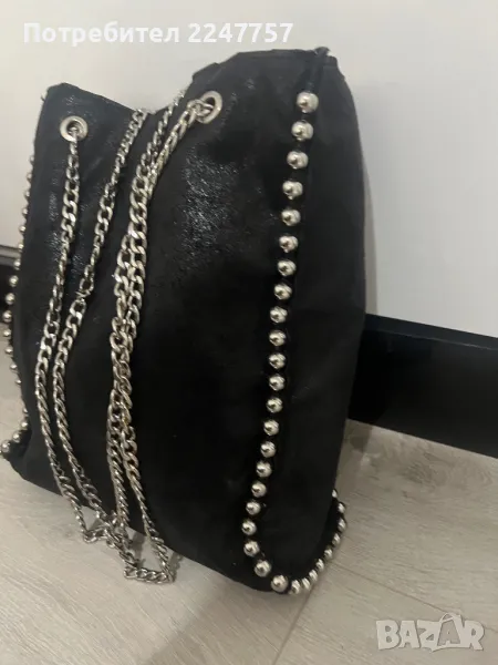 Дамска черна чанта Zara, снимка 1