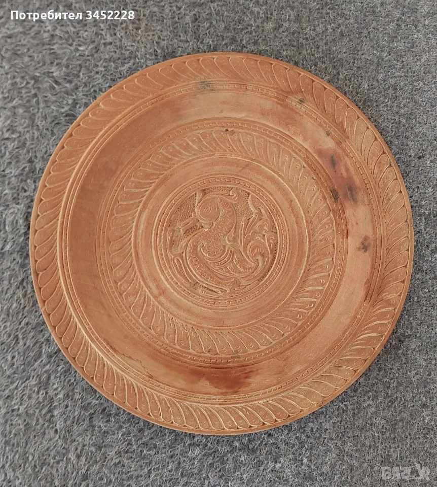 дърворезба пано за ценители 30см , снимка 1