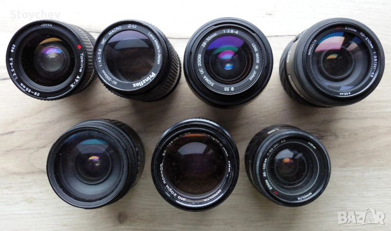 Лот нетествани обективи автофокусни и ръчнофокусни, снимка 1
